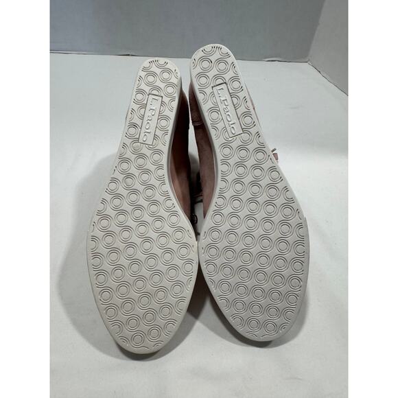 Linea Paolo Niya Wedge High-Top Sneaker Shoes Womens Size 7.5 M Blush Pink Suede - Picture 11 of 12